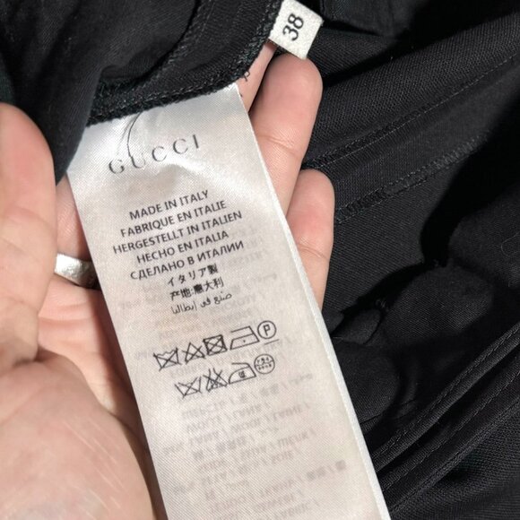 Gucci 2016 Black Trousers With Ruffle Accent - Picture 8 of 8